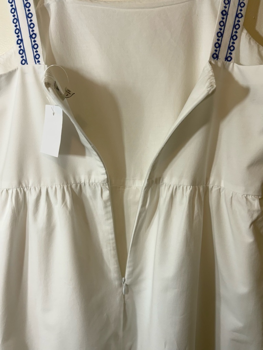 J.Crew White Embroidered Tiered Midi Dress NWT - Picture 5 of 8